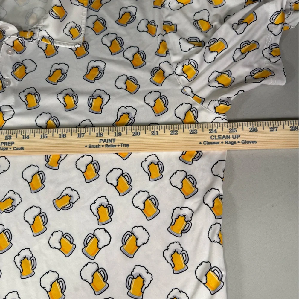 Shank‎ It Golf Beer Mug All Over Print Performance Polo Shirt 2XL